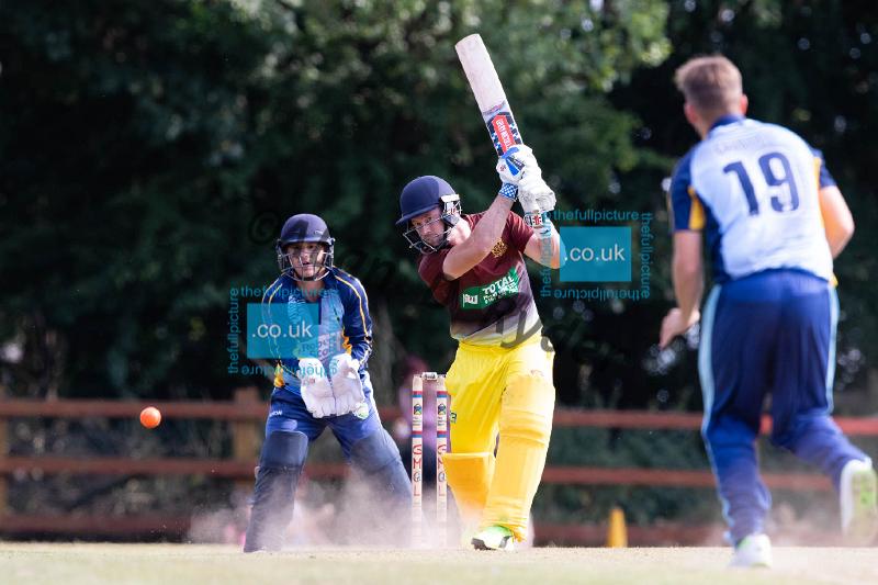 20180715 Flixton Fire v Greenfield_Thunder Marston T20 Final006.jpg - Flixton Fire defeat Greenfield Thunder in the final of the GMCL Marston T20 competition hels at Woodbank CC